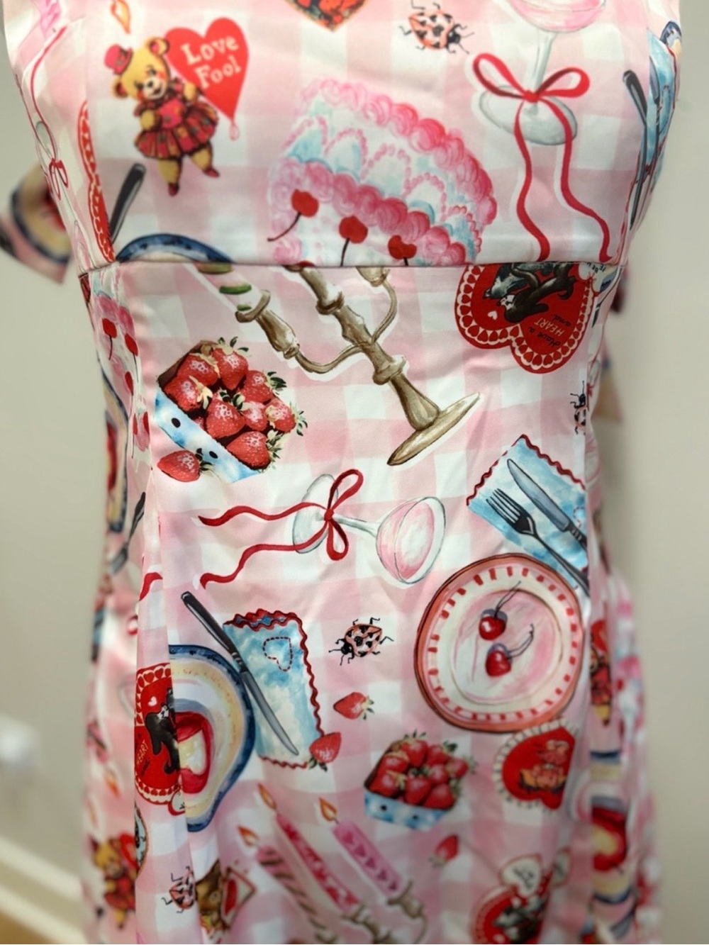 Urban Outfitters Pink Printed Sweet Treat Mini Dress - Picture 3 of 8